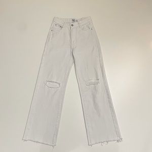 Princess Polly Wide leg ripped jeans